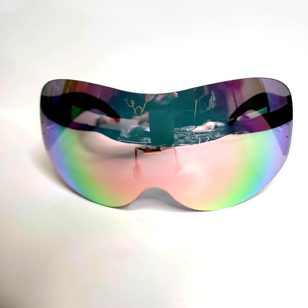 XL Shield Sunglasses | Pink Metallic